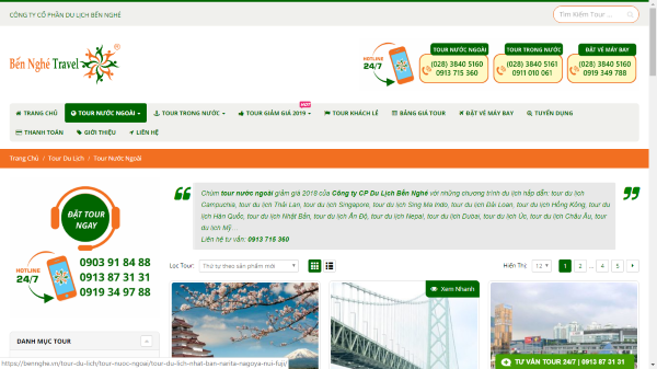 Liệu công ty du lịch Bến Nghé đã có một trang web chất lượng?